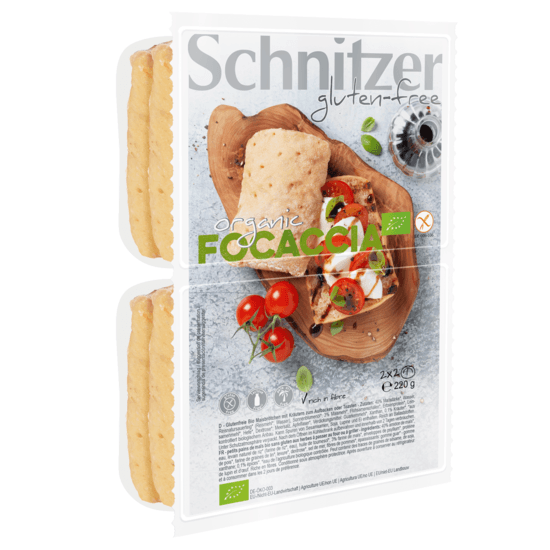 Schnitzer Glutenfri Ekologisk Foccacia 4x55 g