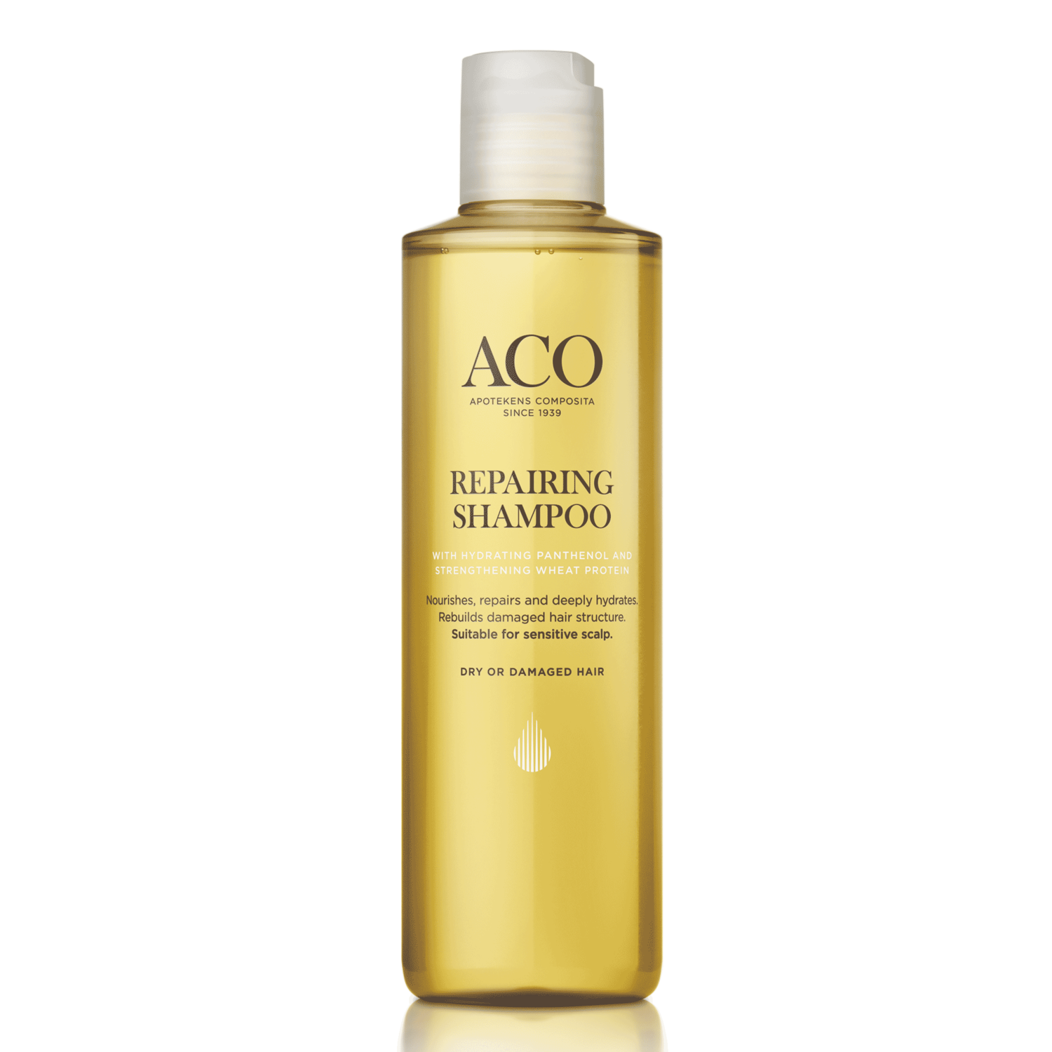Alternativ bild 1 för ACO Hair Care Repairing Schampo Reparerande Schampo Torrt Hår 250 ml