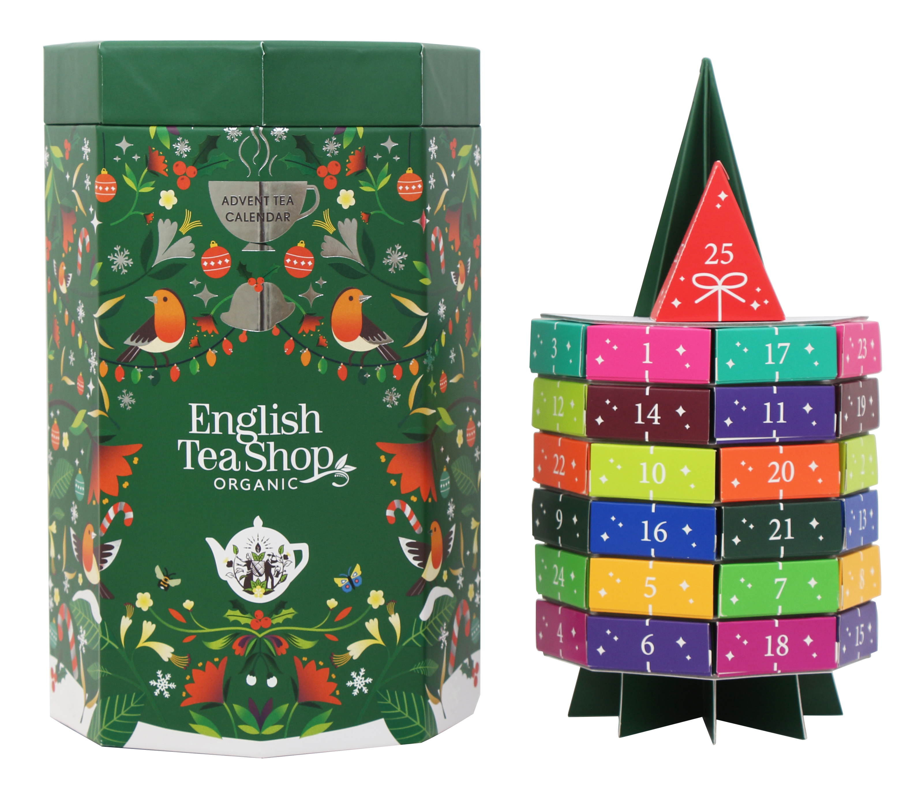 English Tea Shop Adventskalender Christmas Tree 25 askar 
