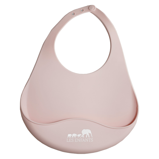 Les Enfants Silicone Bib Pink