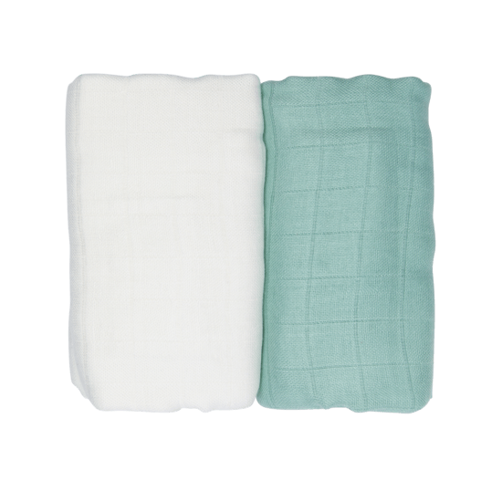 Les Enfants Muslin Blanket Green