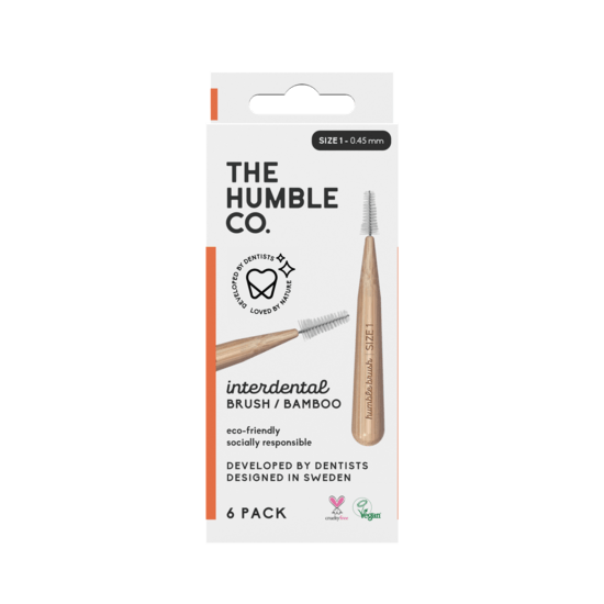 Humble Bambu Mellanrumsborste Orange 0,45 mm 6 st
