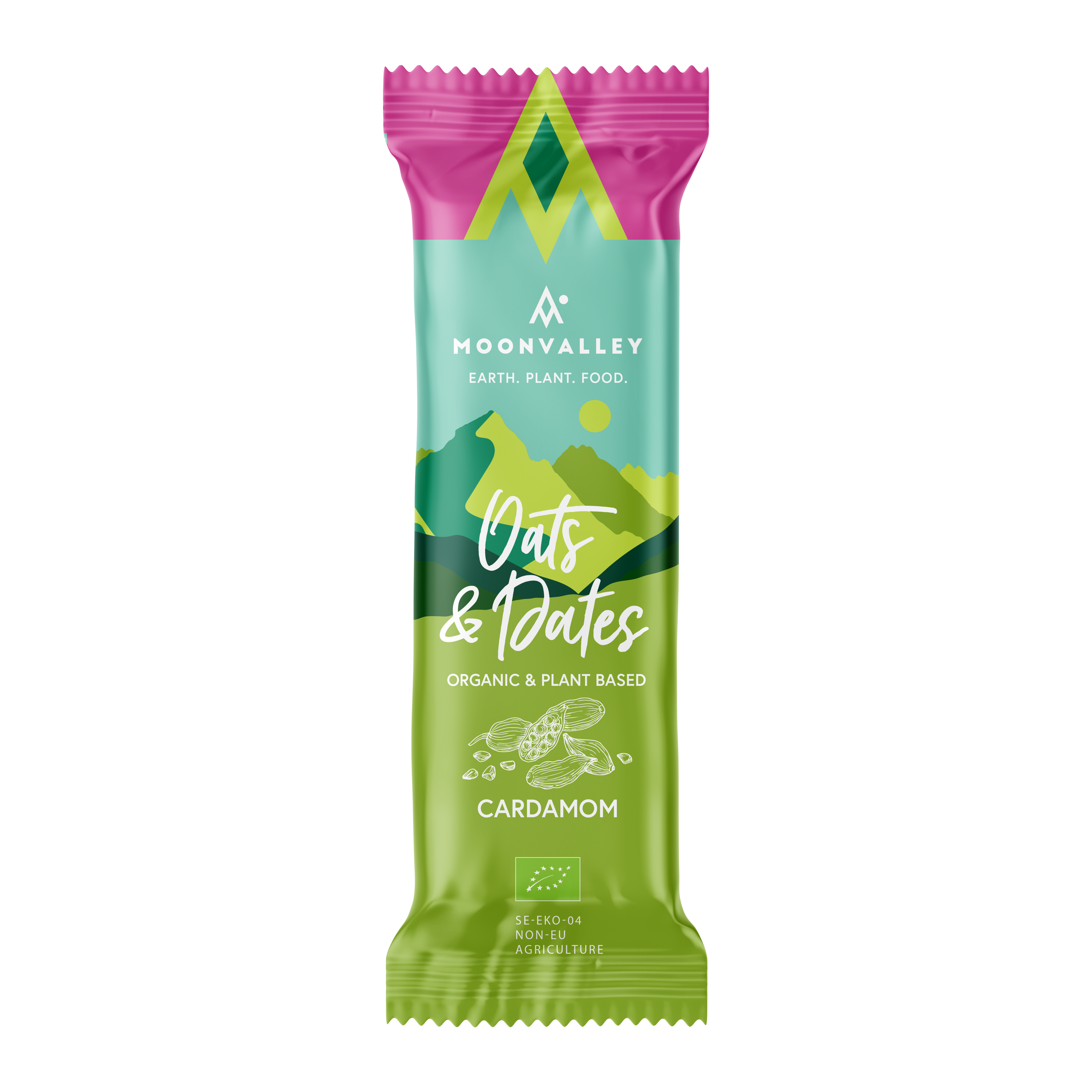 Moonvalley Ekologisk Energibar - Kardemumma 50 g