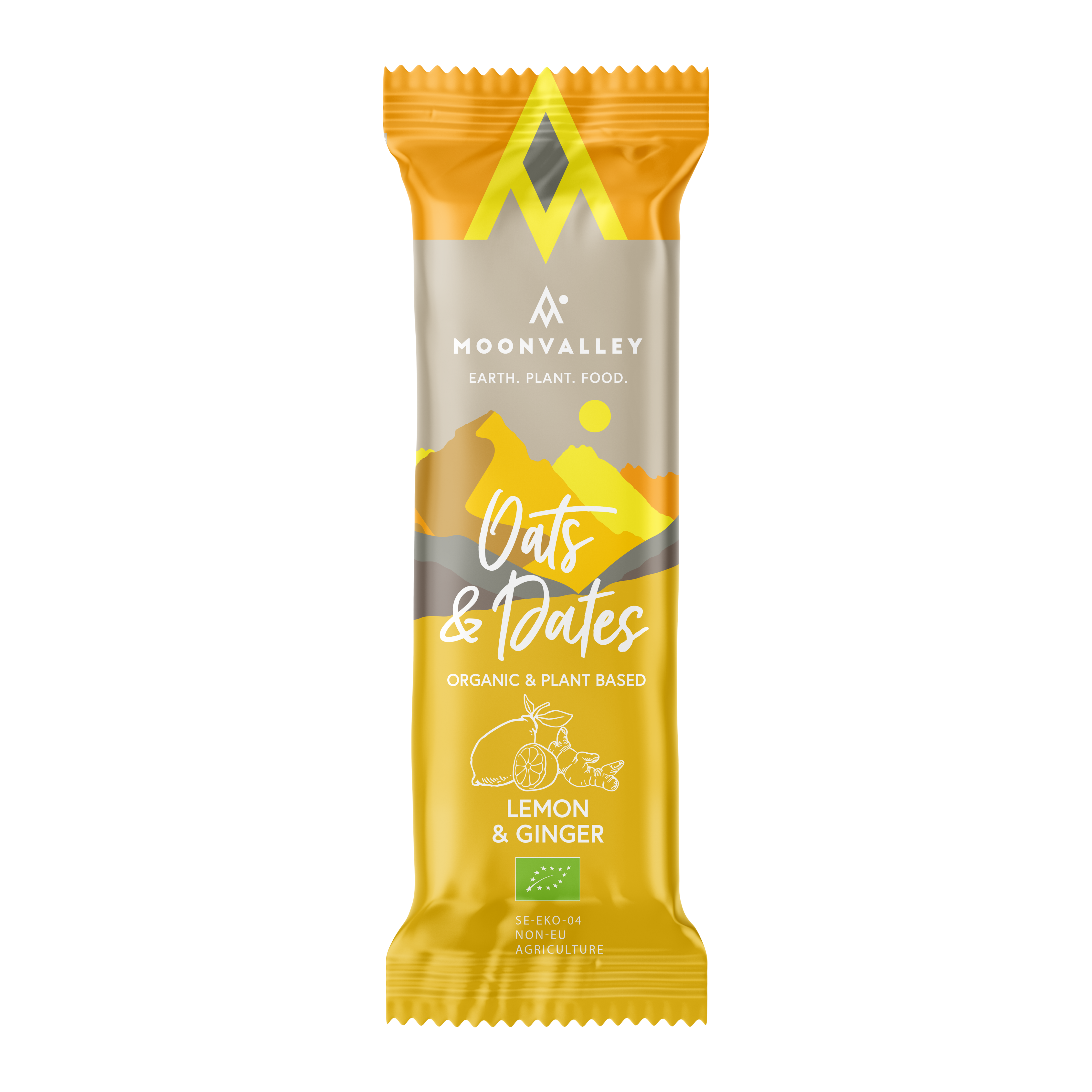 Moonvalley Ekologisk Energibar - Citron & Ingefära 50 g