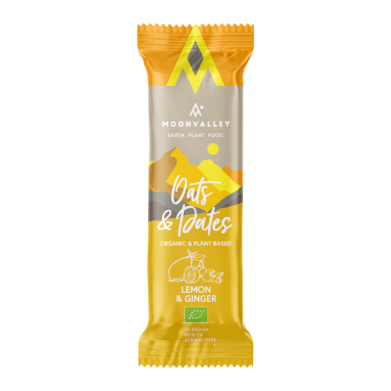 Moonvalley Ekologisk Energibar - Citron & Ingefära 50 g