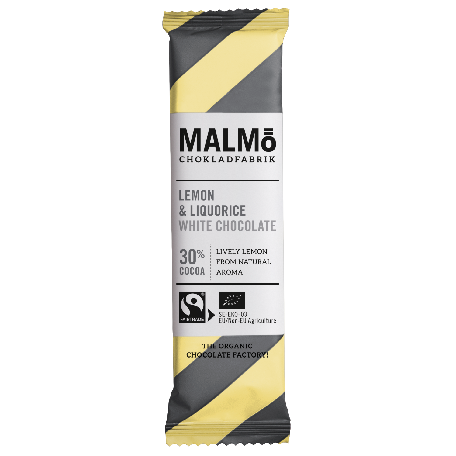 Malmö Chokladfabrik Citron & Lakrits 25 g