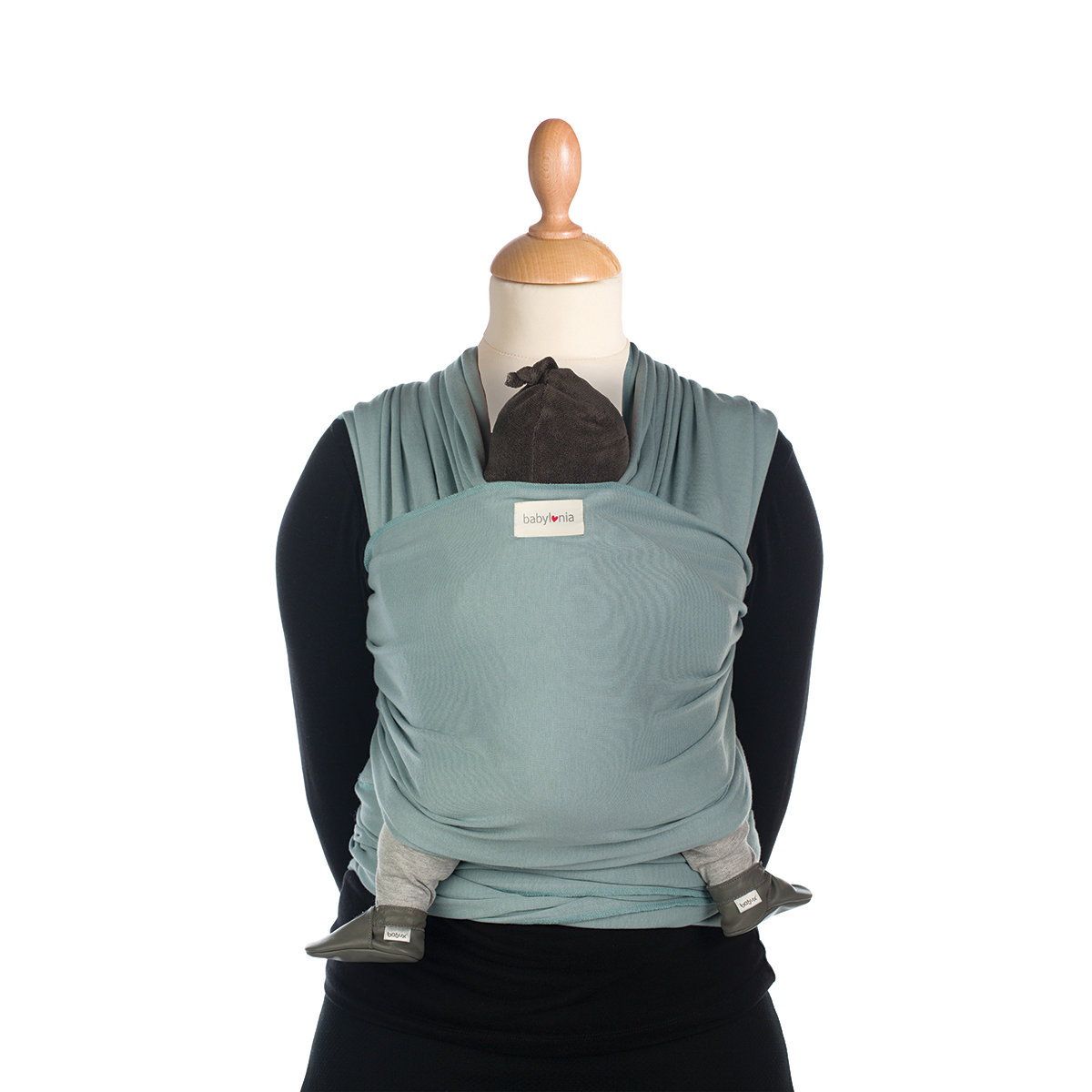 Babylonia Tricot-slen organic silver blue