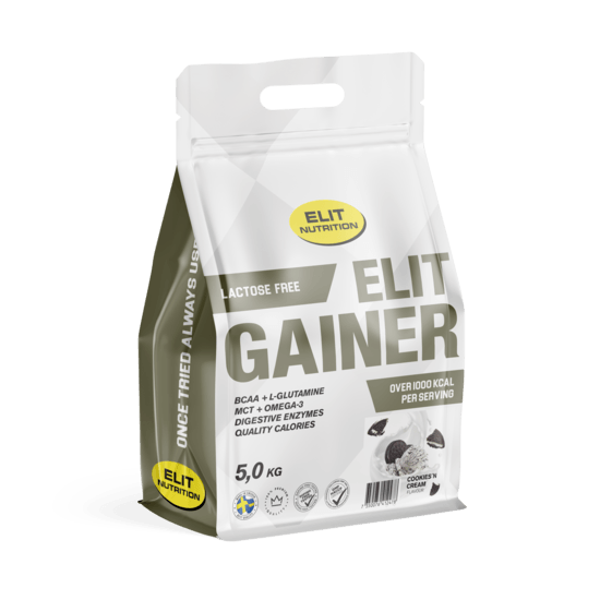 Elit Nutrition Gainer Laktosfri Cookies & Cream 5 kg