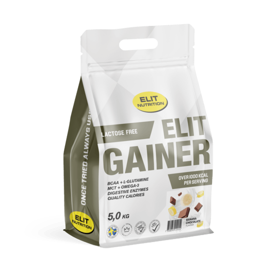 Elit Nutrition Gainer Laktosfri Strawberry Banana 5 kg