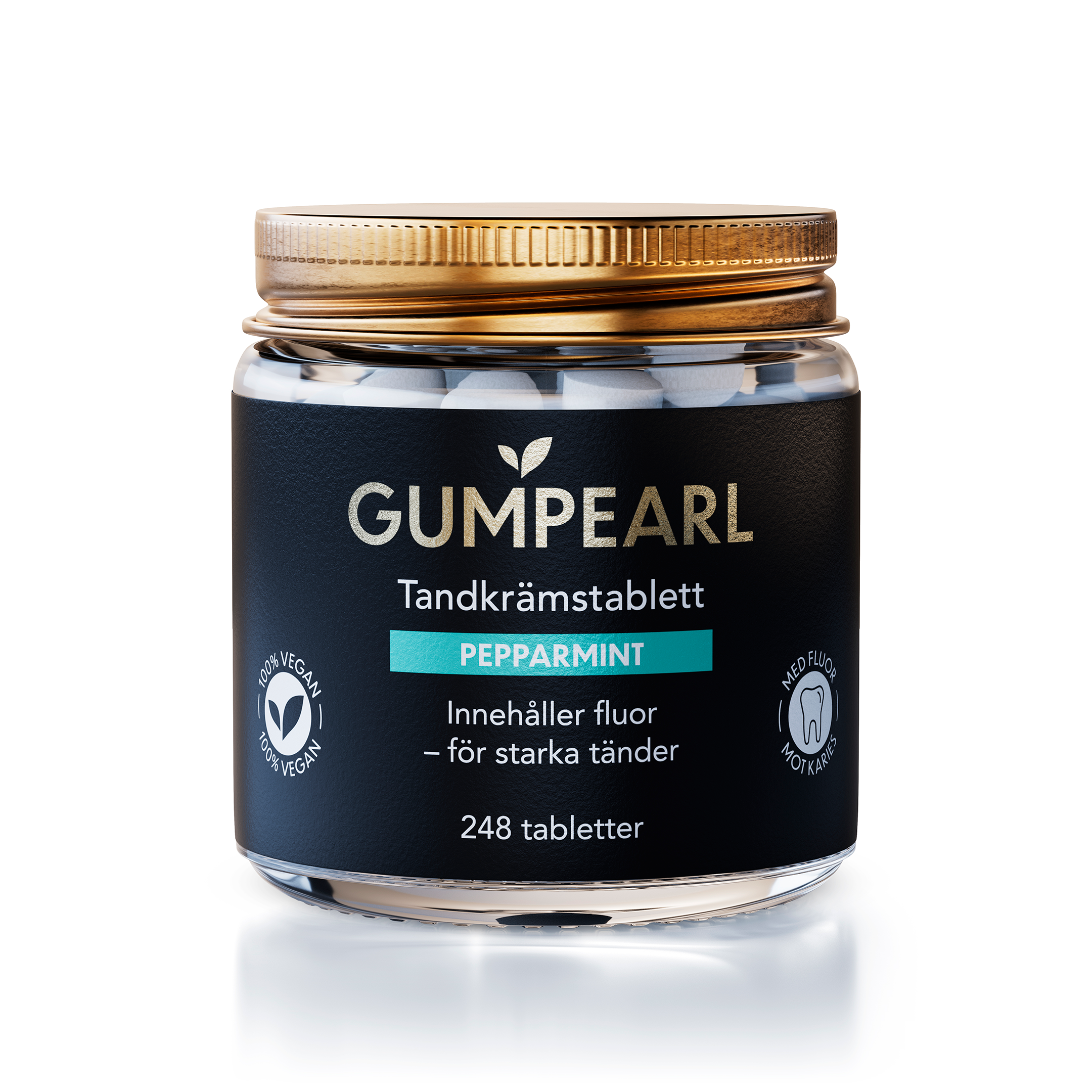 Gumpearl pepparmint tandkrämstablett 248 st