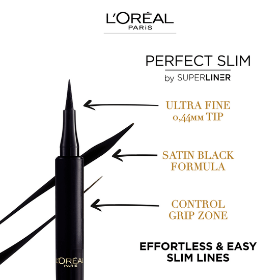 L'Oréal Paris Perfect Slim by Superliner Eyeliner 01 Intense Black 2,5 ml