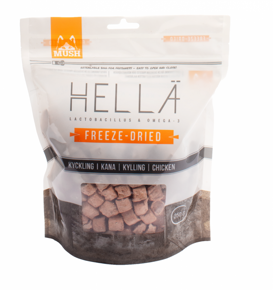 MUSH HELLÄ Frystorkat Kyckling 250 g