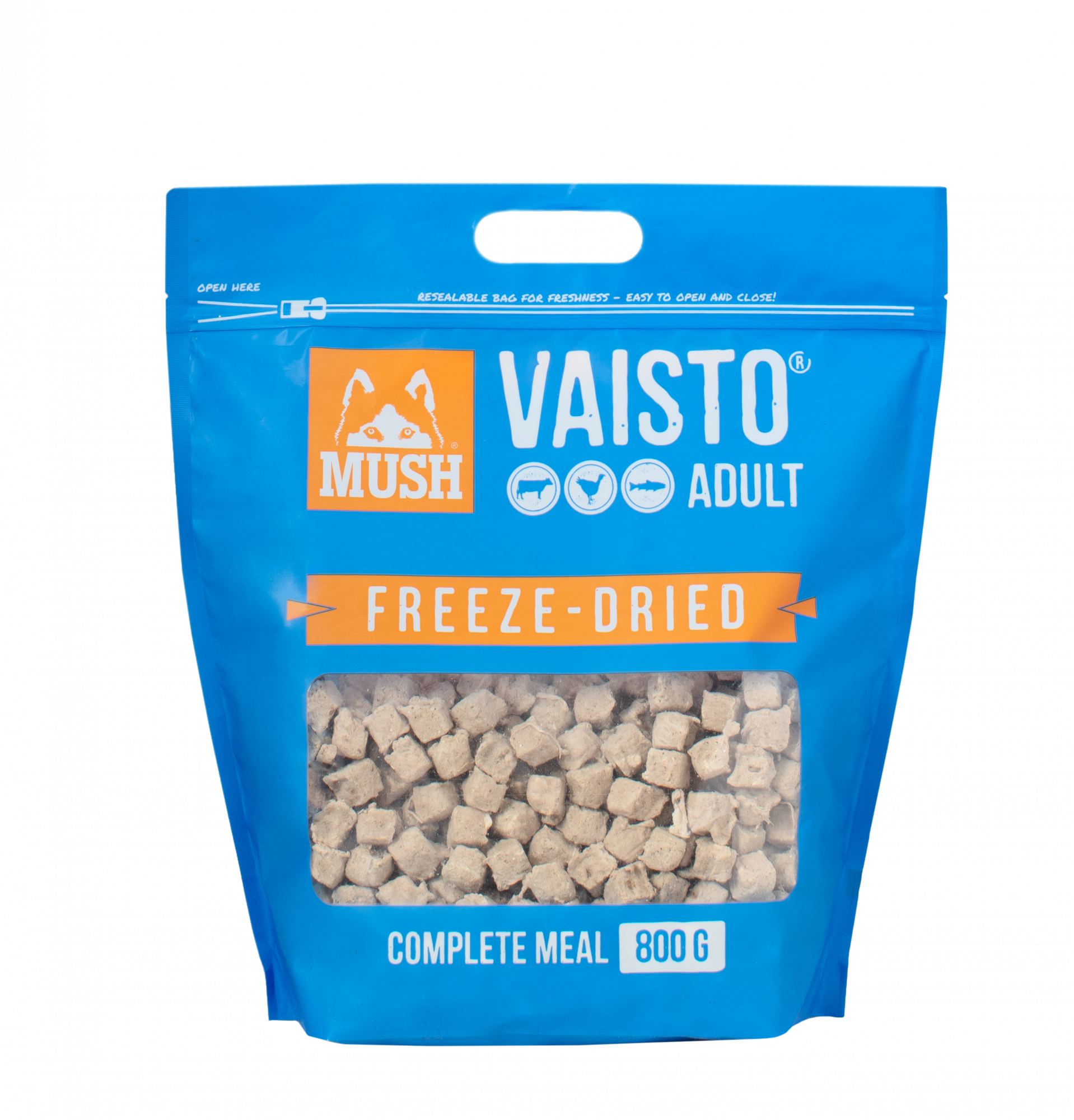 MUSH VAISTO Blå Frystorkat 800 g