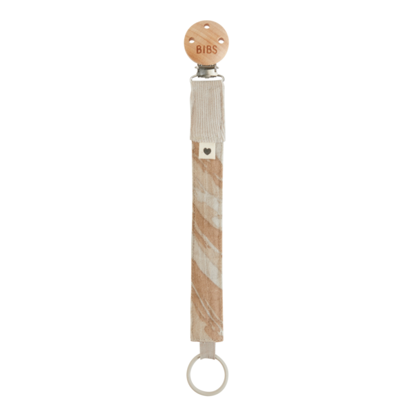 BIBS Tie Dye Camo Pacifier Clip Sand