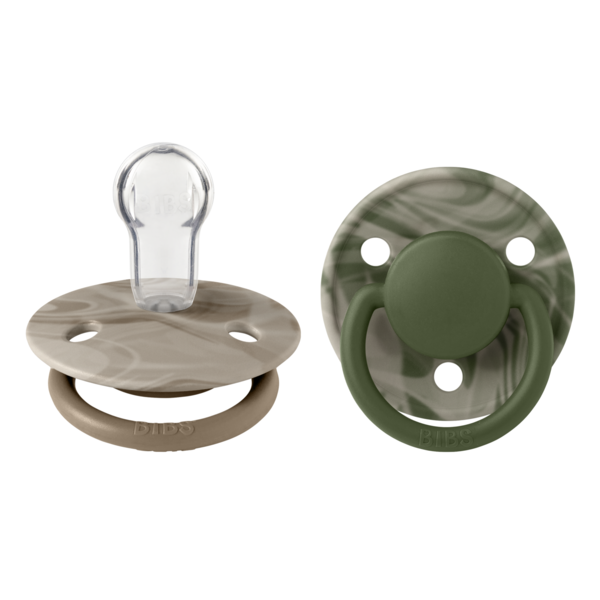 BIBS De Lux Tie Dye Camo Silicone One size Green Mix 2-pack