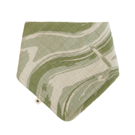 BIBS Tie Dye Camo Bandana Bib Green