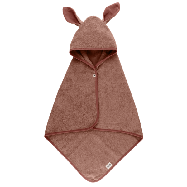 BIBS Kangaroo Hoodie Towel Baby Woodchuck