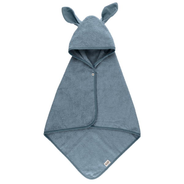 BIBS Kangaroo Hoodie Towel Baby Petrol