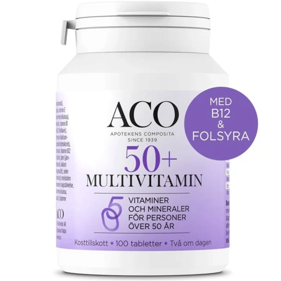 ACO 50+ Multivitamin 100 tabletter