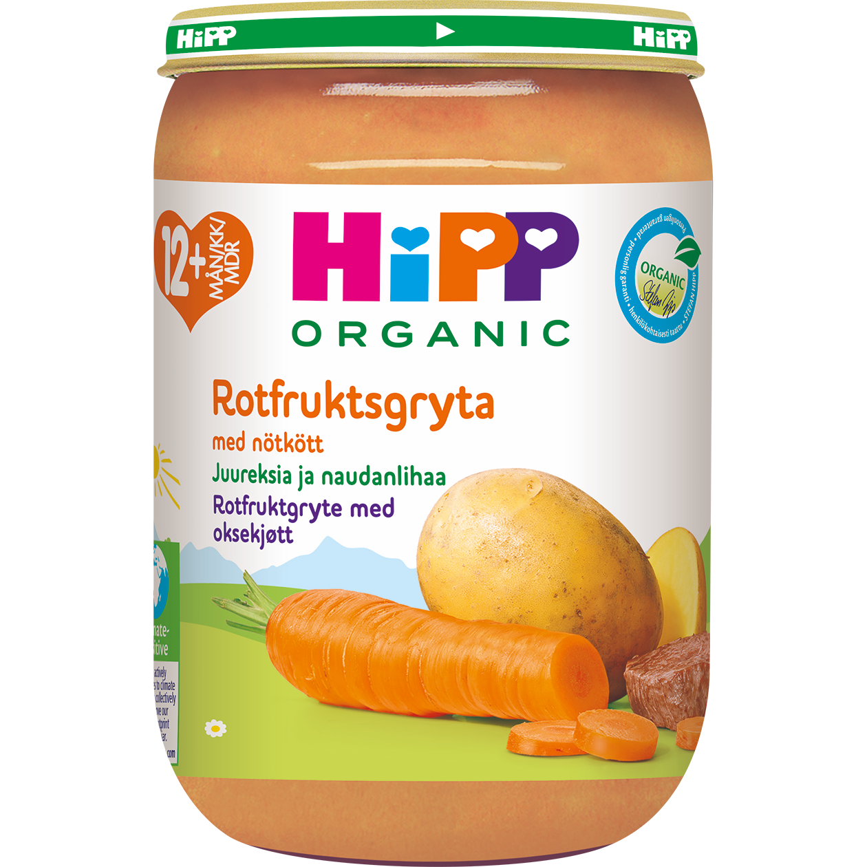Hipp Grönsaker & Nötkött 12m 220g