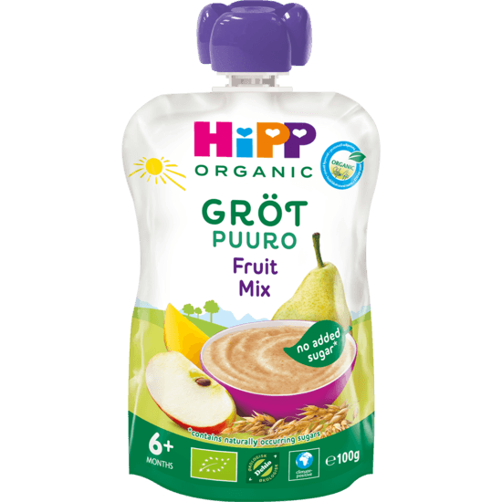 Hippis Gröt Fruktmix 6m 100g