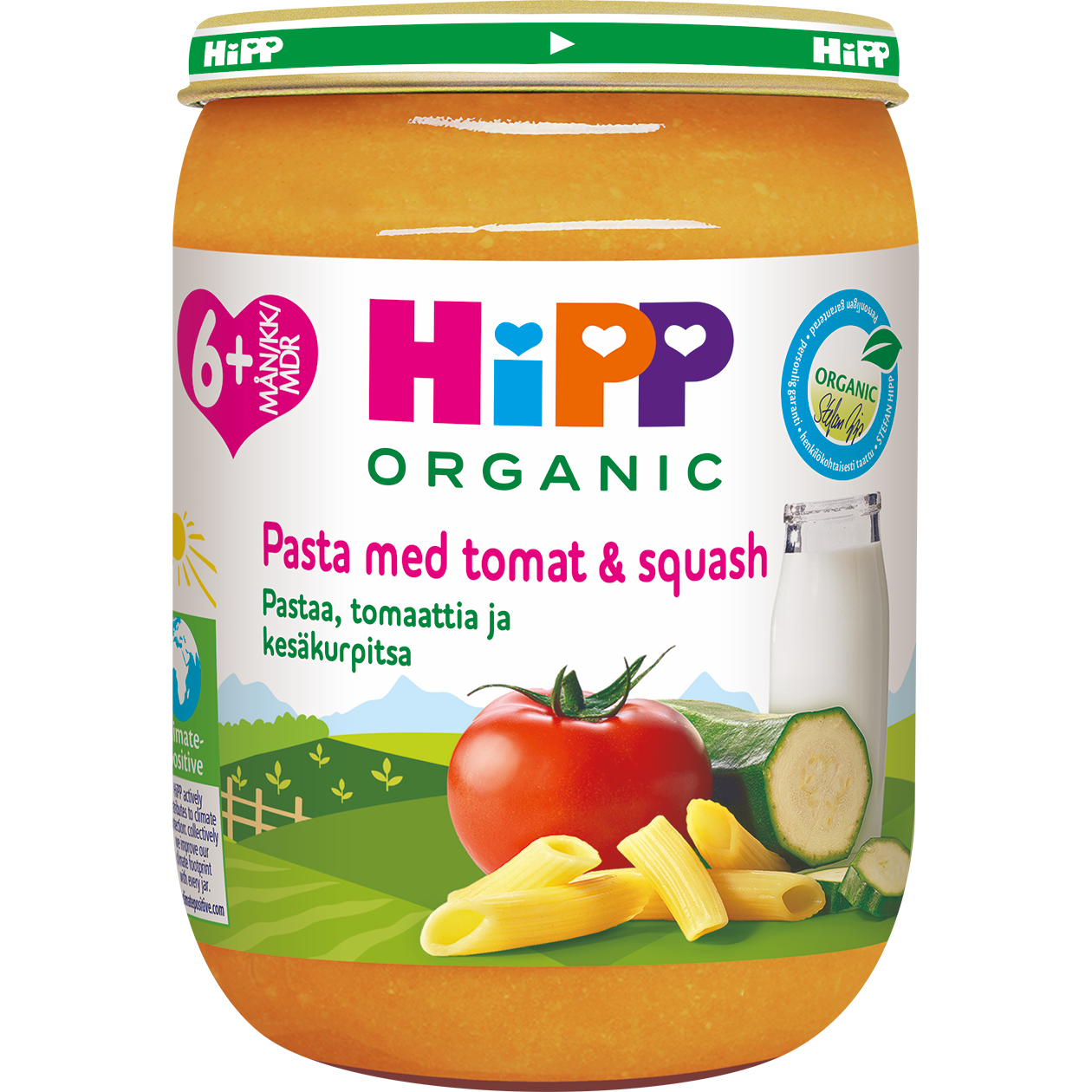 Hipp Pasta m Tomat & Squash 6m 190g