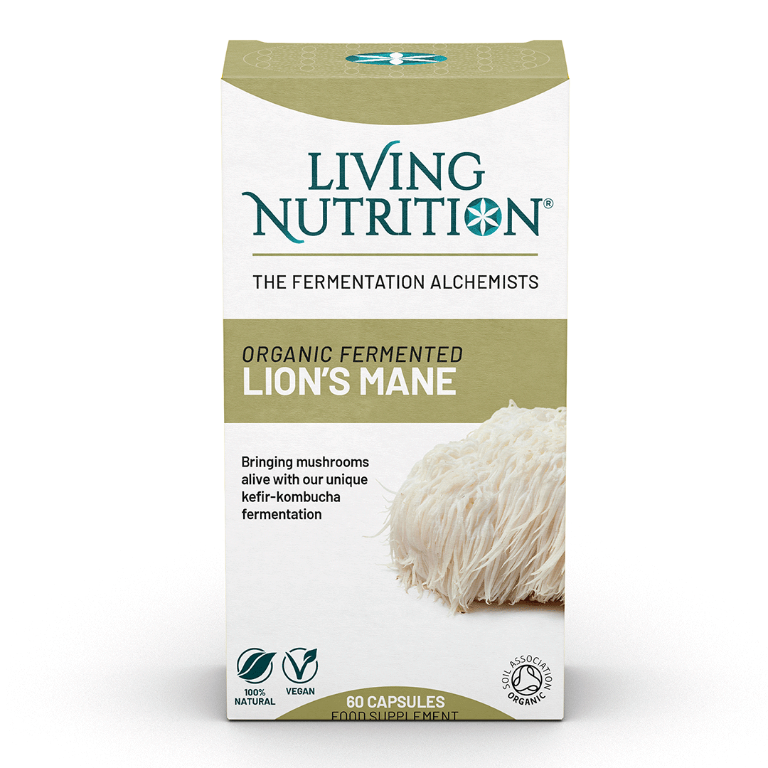 Living Nutrition Organic Fermented Lion's Mane 60 kapslar