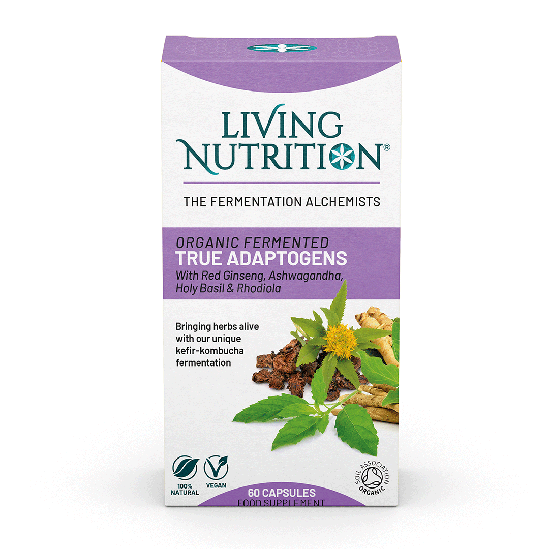 Living Nutrition Organic Fermented True Adaptogens 60 kapslar