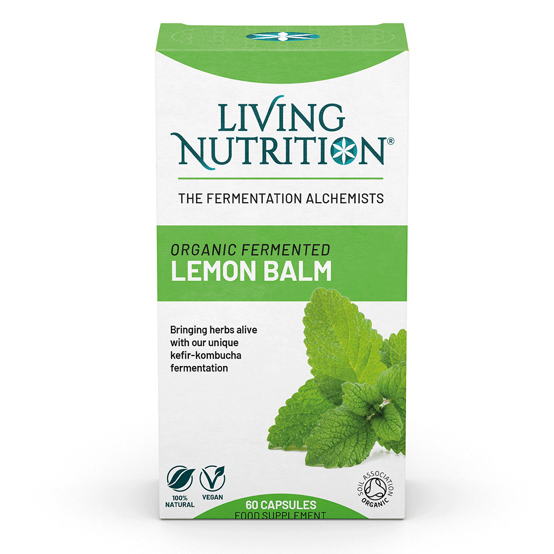 Living Nutrition Organic Fermented Lemon Balm 60 kapslar