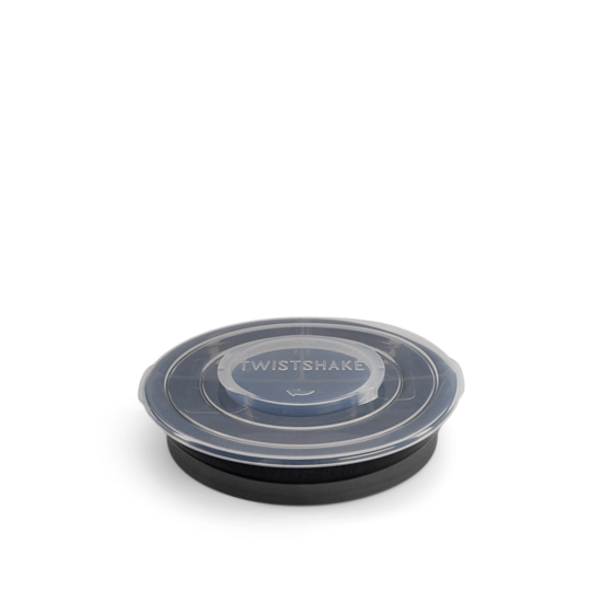 Twistshake Divided Plate 6+m Black