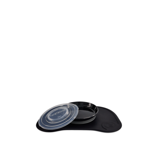Twistshake Click Mat + Tallrik 6+m Svart