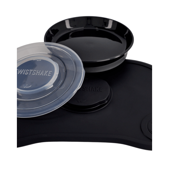 Twistshake Click Mat + Tallrik 6+m Svart