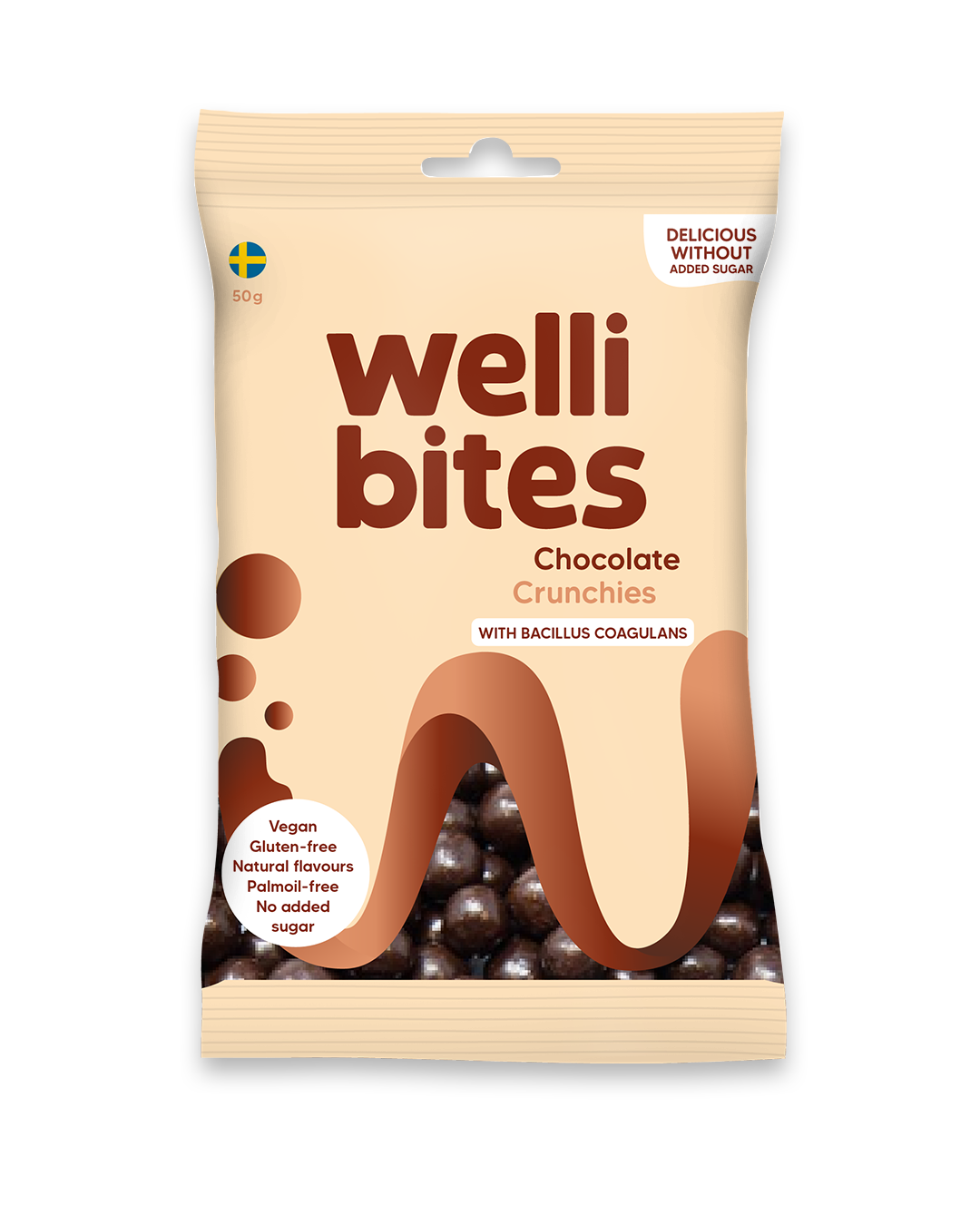 Wellibites Chocolate Crunchies 50 g