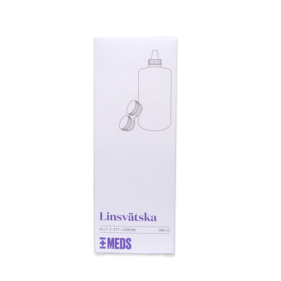 MEDS Linsvätska med Linscase 360 ml
