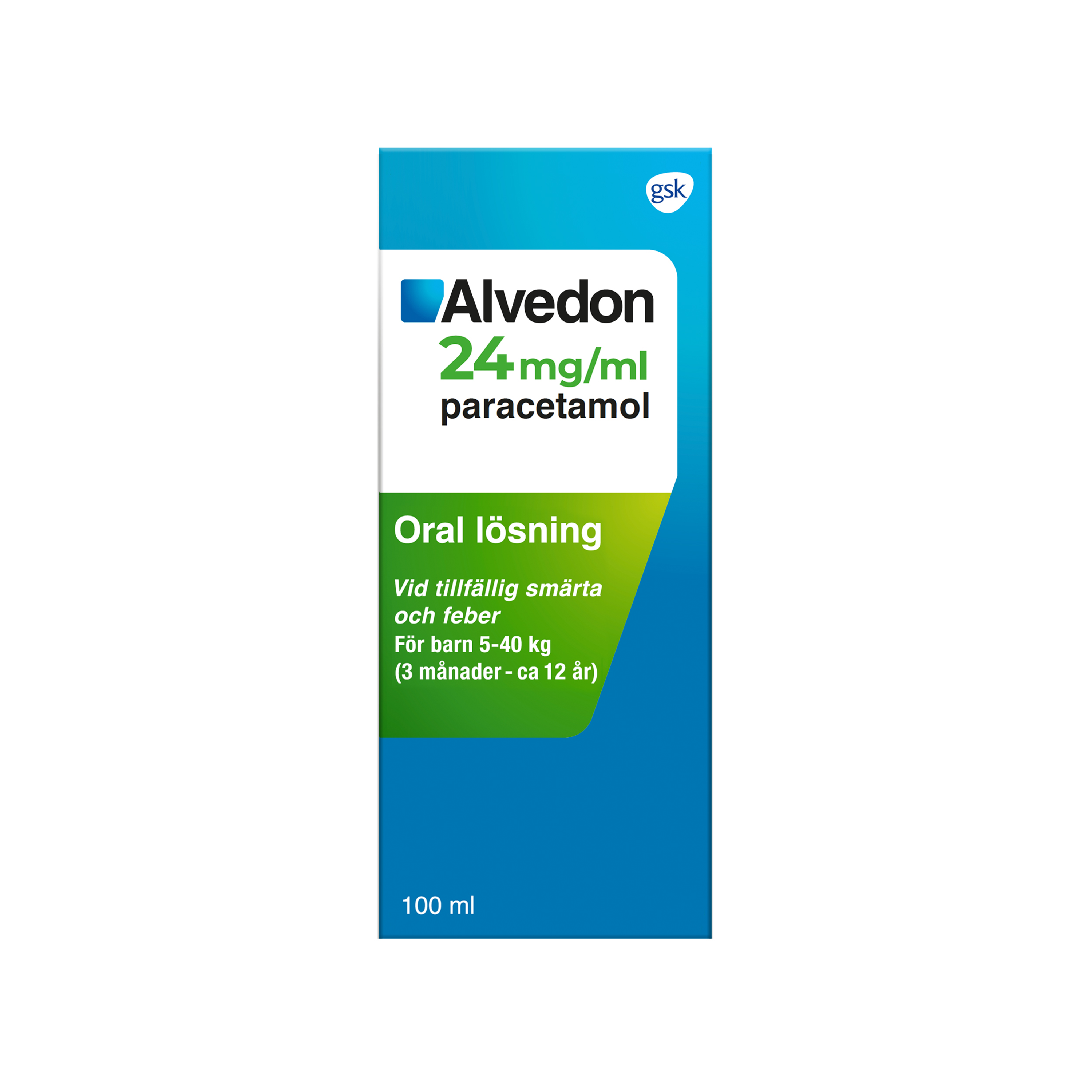 Alvedon Oral lösning 24 mg/ml 100 ml