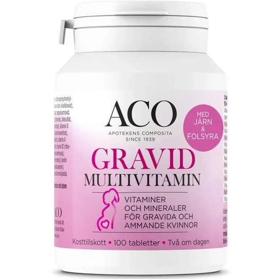 ACO Gravid Multivitamin 100 tabletter