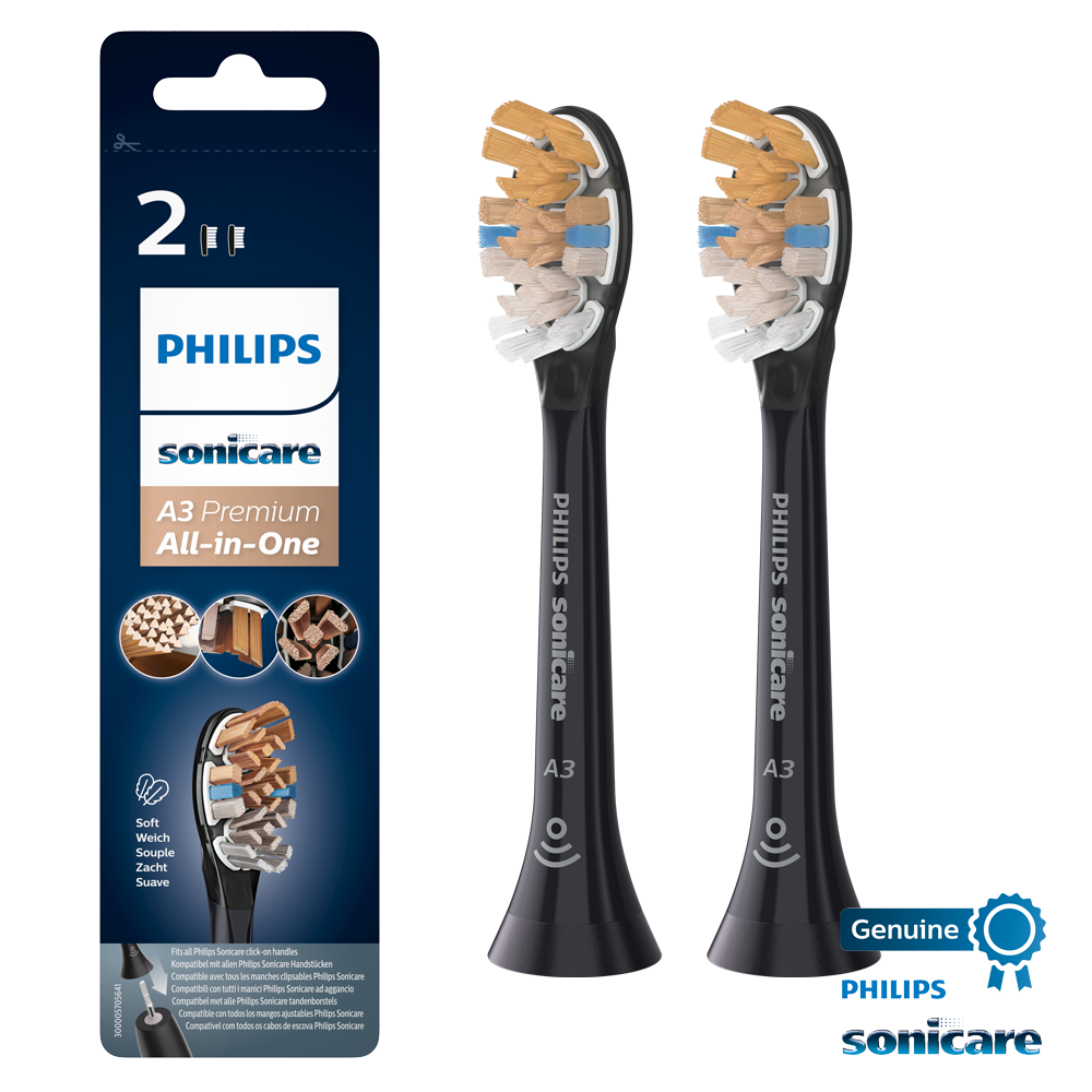 Philips Sonicare borsthuvud A3 Premium All in One Svart