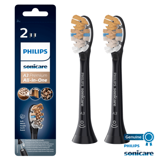 Philips Sonicare borsthuvud A3 Premium All in One Svart