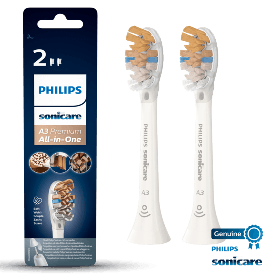 Philips Sonicare borsthuvud A3 Premium All in One Vit