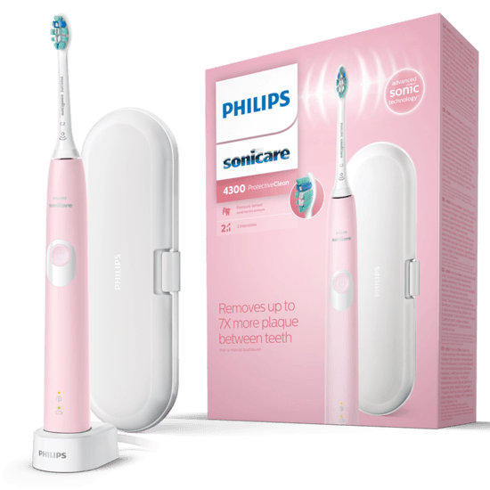 Philips Sonicare 4300 series med resefodral Rosa