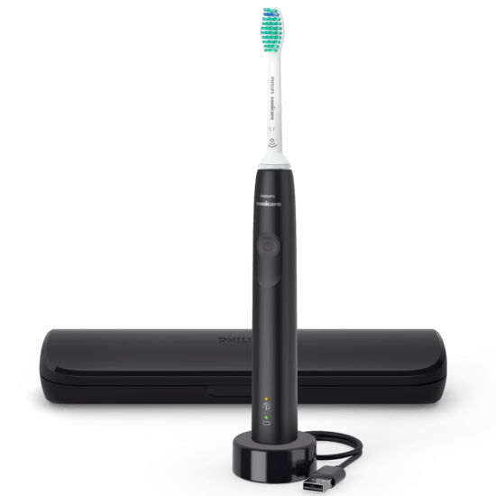 Philips Sonicare 3100 series med resefodral Svart