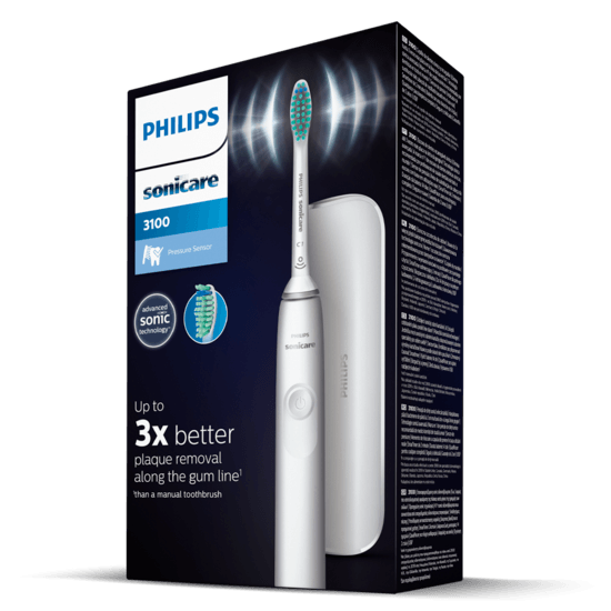 Philips Sonicare 3100 series med resefodral Vit