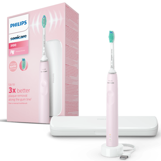 Philips Sonicare 3100 series med resefodral Rosa