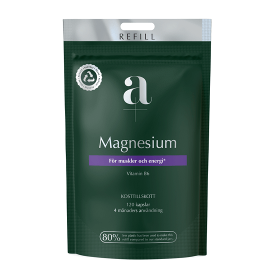 A+ Magnesium refillpåse 120 kapslar 