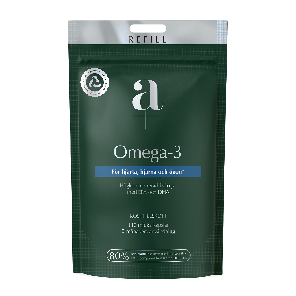 A+ Omega-3 refillpåse 110 mjuka kapslar
