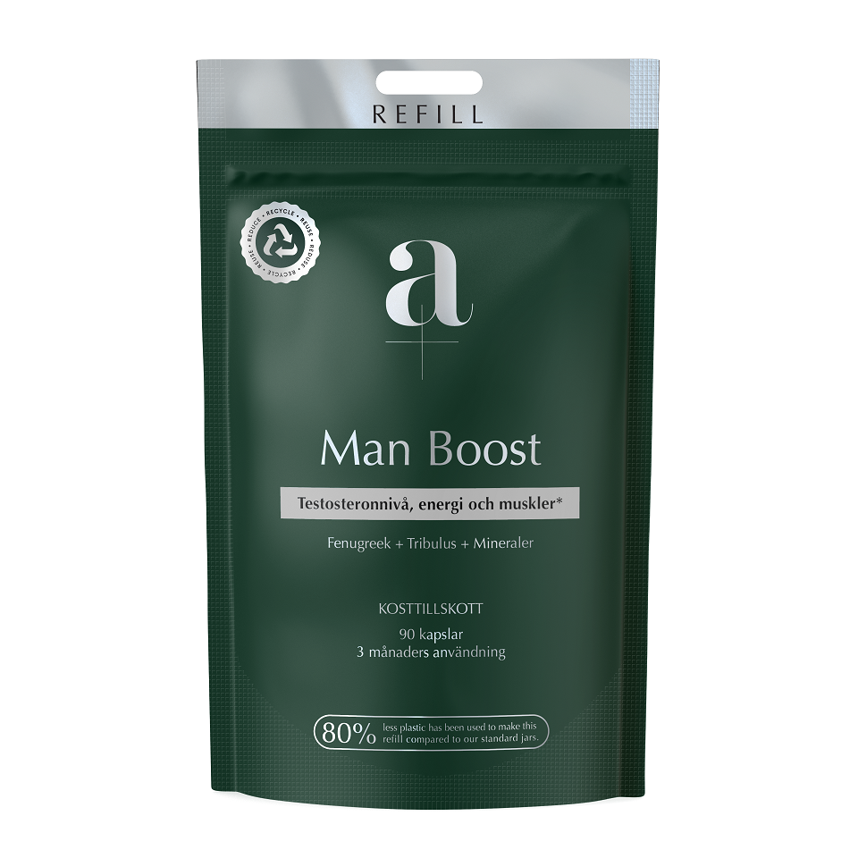 A+ Man Boost refillpåse 90 kapslar