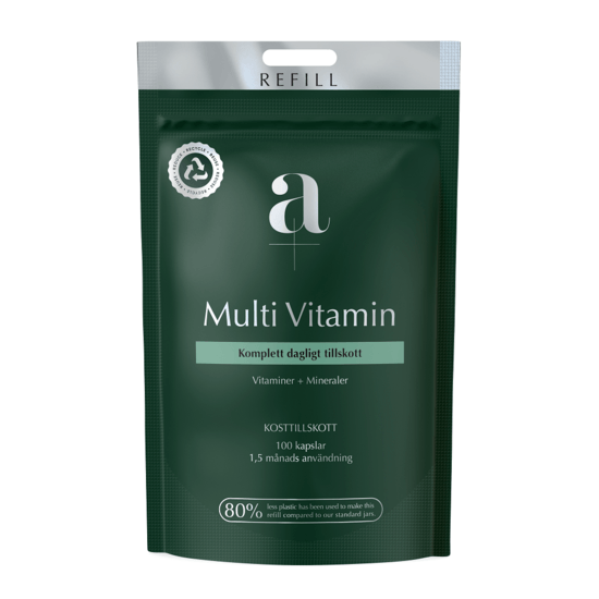 A+  Multi Vitamin refillpåse 100 kapslar