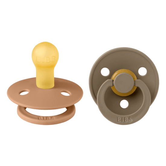 BIBS Colour Latex Size 1 Earth/Dark Oak 2-pack