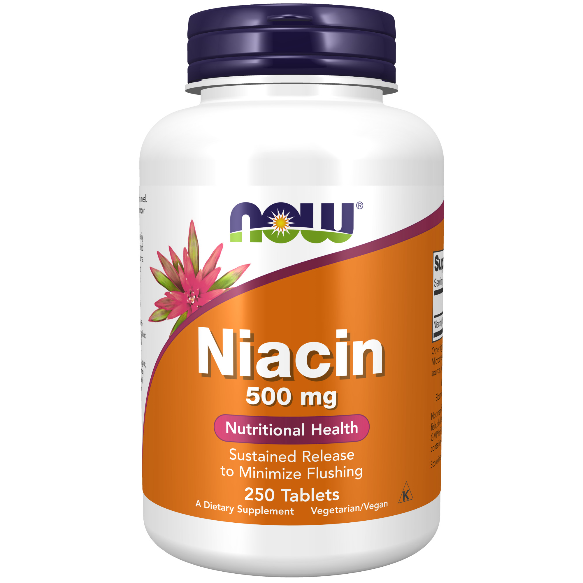 NOW Niacin TR 500 mg 250 tabletter