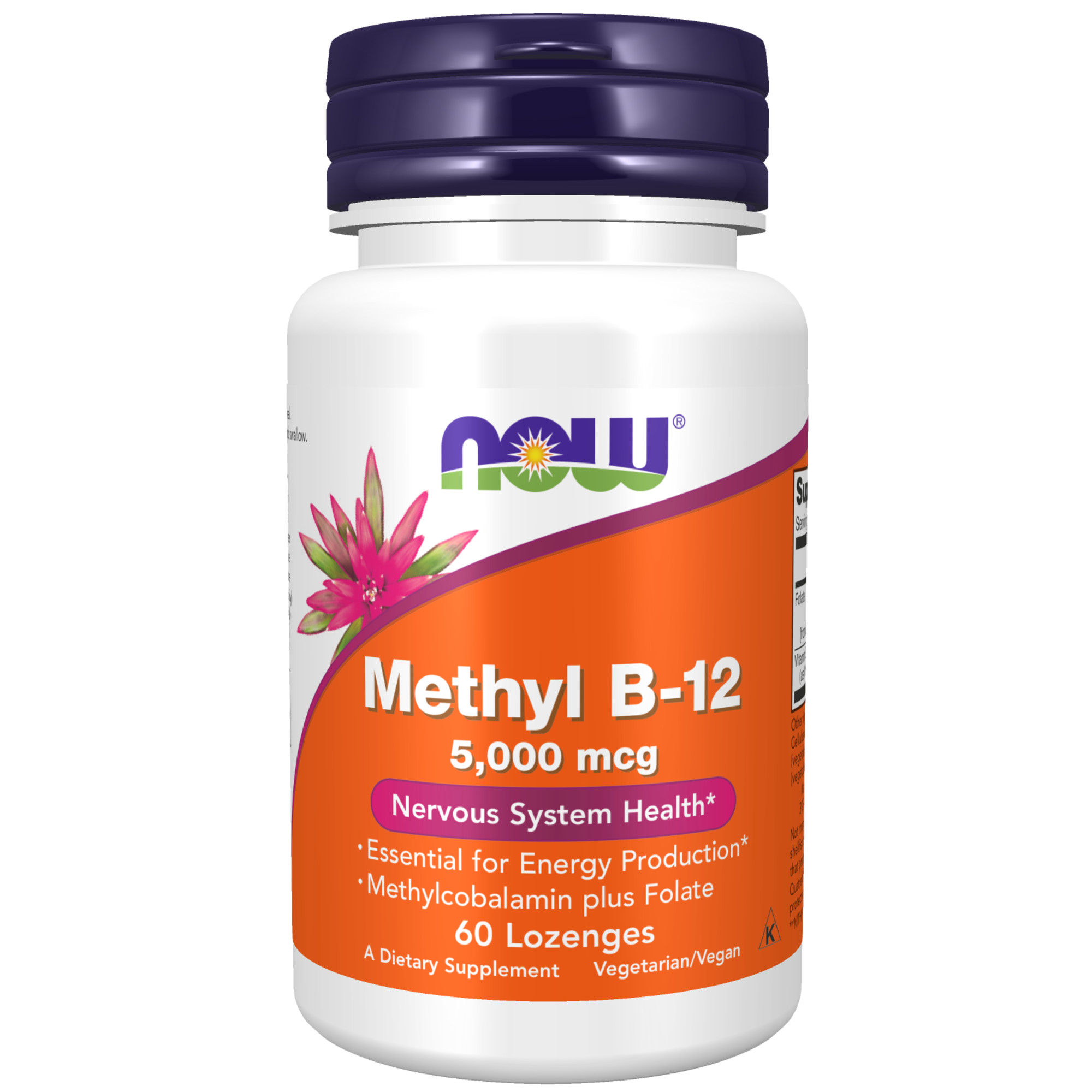 NOW Methyl B-12 5000 mcg 60 sugtabletter